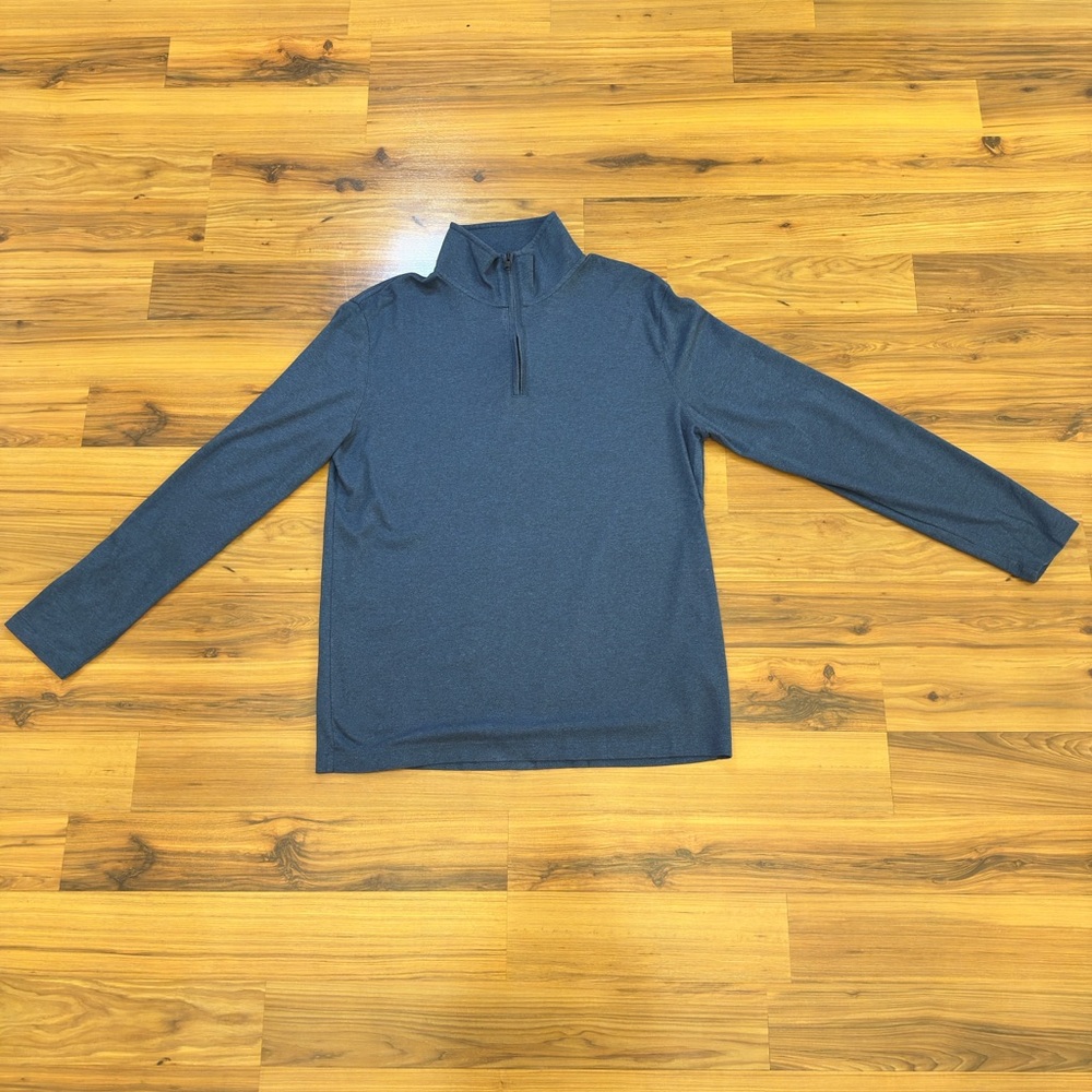 Banana Republic Blue Quarter-Zip Pullover